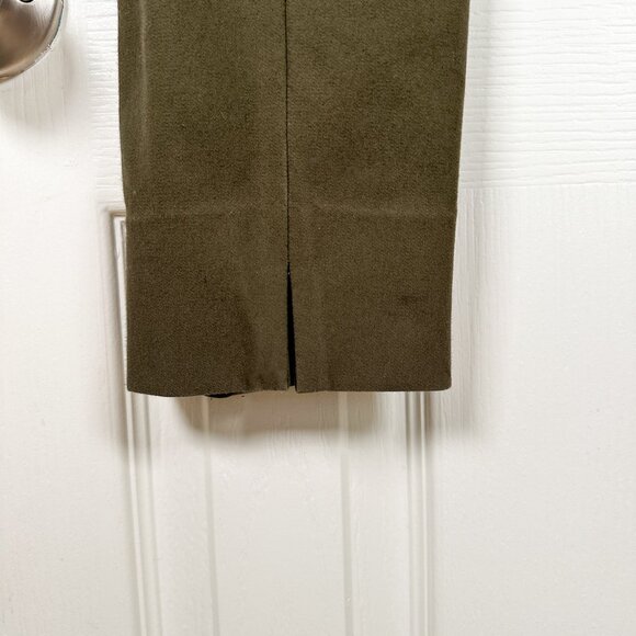 Vince Stitch Front Legging Womens Size M Green Ankle Zip Side Stretch Cl… - Picture 9 of 10